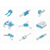 Ресурсный набор Bracket Robot Pack-Blue - «globural.ru» - Киров