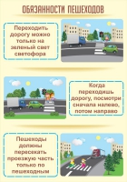 Стенд "Обязанности пешехода часть 1" - «globural.ru» - Киров