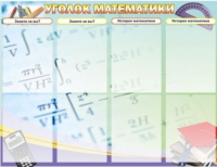 Стенд "Уголок математики" - «globural.ru» - Киров