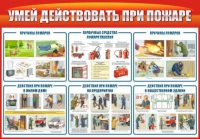 Стенд "Умей действовать при пожаре" - «globural.ru» - Киров