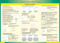 Таблица Векторы на плоскости (Планиметрия) 1000*1400 винил - «globural.ru» - Киров