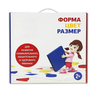 Подвижная развивающая игра "Форма, цвет, размер" - «globural.ru» - Киров