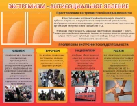 Стенд "Экстремизм-антисоциальное явление" - «globural.ru» - Киров