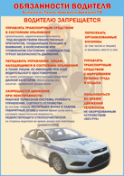 Плакат "Водителю запрещается " 1000*1400 винил - «globural.ru» - Киров
