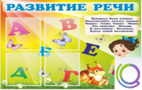 Стенд "Развитие речи" (вариант 1) - «globural.ru» - Киров