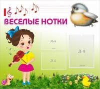 Стенд "Веселые нотки" - «globural.ru» - Киров