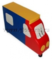 Напольная мягкая игрушка "Грузовик" каталка - «globural.ru» - Киров