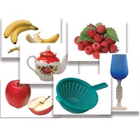 Набор предметных картинок "Фрукты, ягоды, орехи. Посуда" - «globural.ru» - Киров