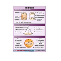 Таблица демонстрационная "Тела вращения" (винил 70х100) - «globural.ru» - Киров