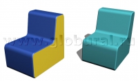 Прямоугольный стул 50*60*60/32см (ВИК) - «globural.ru» - Киров