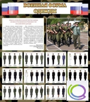 Стенд "Военная форма одежды (флаг РФ)" - «globural.ru» - Киров