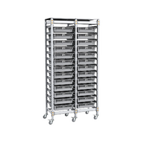 Стеллаж мобильный 2-х секционный для учебных наборов и цифровых лабораторных комплексов SenseDisc - «globural.ru» - Киров