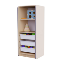 Открытый шкаф с ящиками из коллекции мебели «НЕГА» (цвет бежевый) - «globural.ru» - Киров