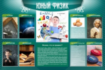 Стенд "Юный физик" (вариант 2) - «globural.ru» - Киров