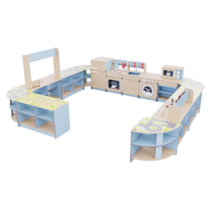 Игровая зона «Островок мастеров» из коллекции мебели «НЕГА» (голубой) - «globural.ru» - Киров