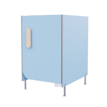 Гигиеническая кабинка из коллекции «НЕГА» (цвет голубой) - «globural.ru» - Киров
