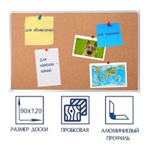 Доска пробковая 1200х900 - «globural.ru» - Киров