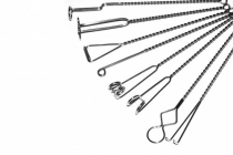 Комплект массажных логопедических зондов с витыми ручками мини Новикова Е.В. (8 штук) - «globural.ru» - Киров