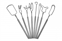 Комплект массажно-постановочных зондов МиГ на толстых ручках с накаткой Микляевой Ю. В (8 штук) - «globural.ru» - Киров