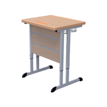 Стол ученический одноместный на плоскоовальной трубе 3-7 гр.р. - «globural.ru» - Киров