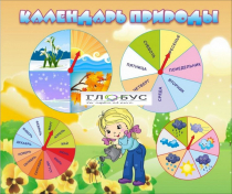 Стенд "Календарь природы" (вариант 1) - «globural.ru» - Киров