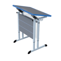 Стол ученический одноместный с наклоняемой столешницей 3-7 гр.р. - «globural.ru» - Киров