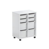 Тумба мобильная для пособий (белый) - «globural.ru» - Киров