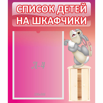Стенд "Список на шкафчики" - «globural.ru» - Киров