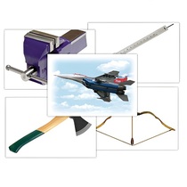 Набор предметных картинок "Оружие, военная техника. Инструменты" - «globural.ru» - Киров