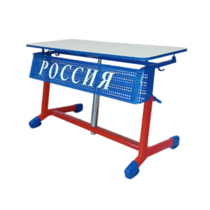 Стол ученический двухместный "Патриот-2о" на газовом лифте (р.гр. № 3-7 и наклоном столешницы) - «globural.ru» - Киров