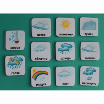Набор карточек "Погода" (с рисунками) - «globural.ru» - Киров