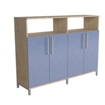 Шкаф-стеллаж закрытый "Умник" (две секции) - «globural.ru» - Киров