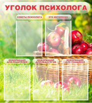 Стенд "Уголок психолога" (вариант 1) - «globural.ru» - Киров