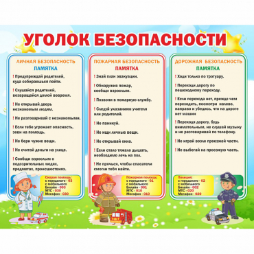Стенд "Уголок безопасности" - «globural.ru» - Киров