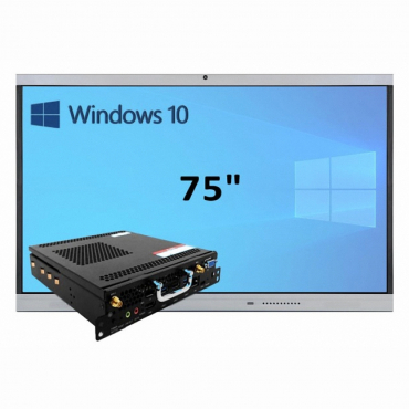 Интерактивная панель 75" (встроенный ПК, Win10, Intel i5) - «globural.ru» - Киров