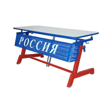 Стол ученический двухместный "Патриот-2п" на газовом лифте (р.гр. № 3-7 и наклоном столешницы ) - «globural.ru» - Киров