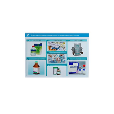 Стенд-планшет светодинамический «Изучение веществ, действующих преимущественно на центральную нервную систему» - «globural.ru» - Киров